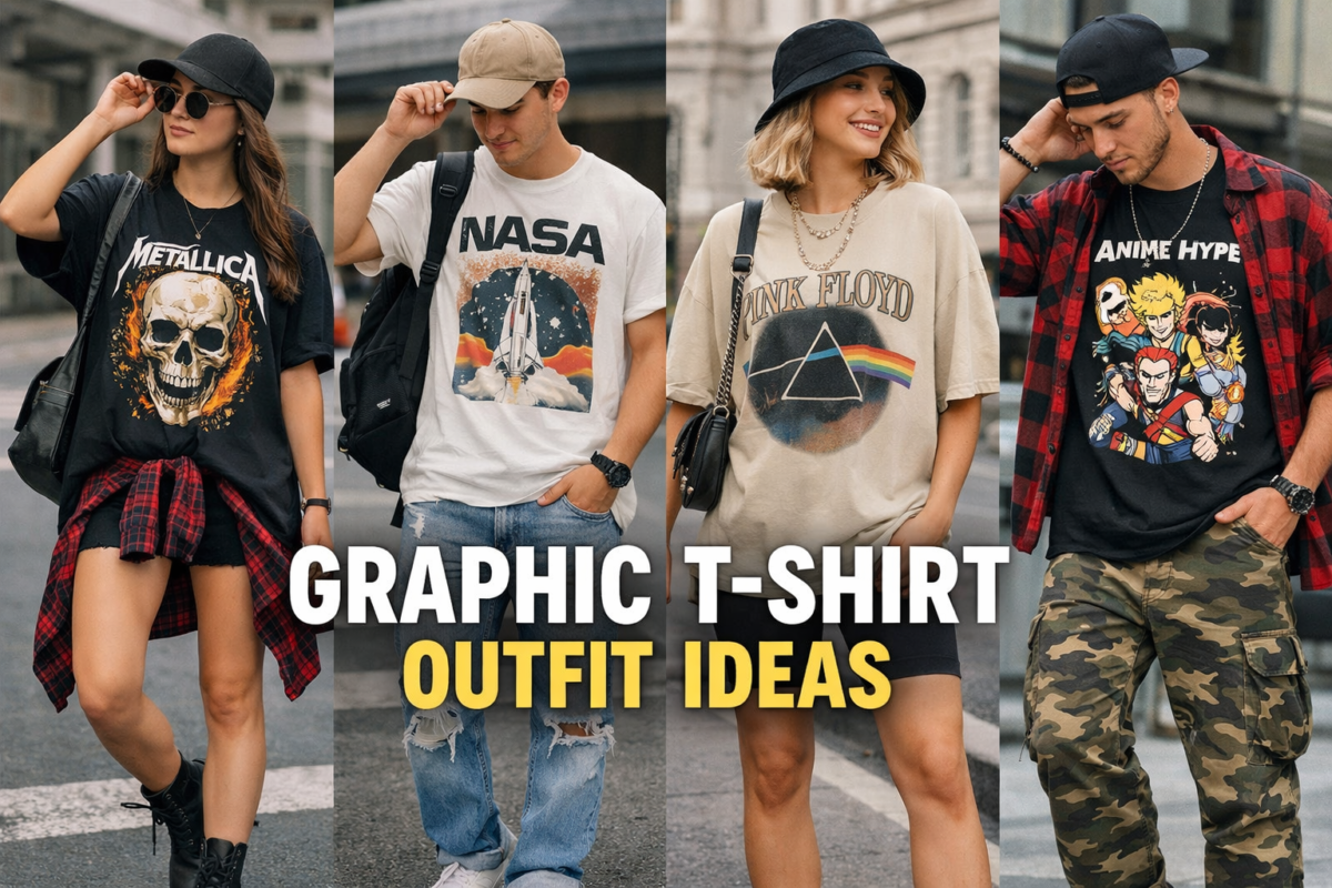 graphic t shirt outfit ideas streetwear