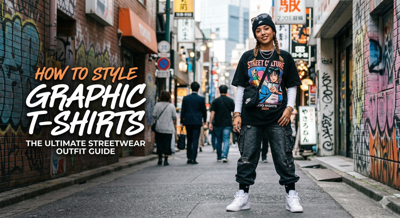 graphic tee streetwear outfit men women