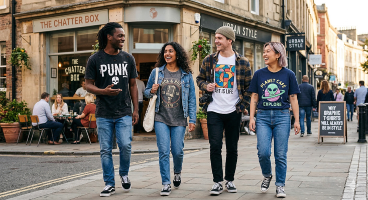 oversized graphic t shirts outfit ideas