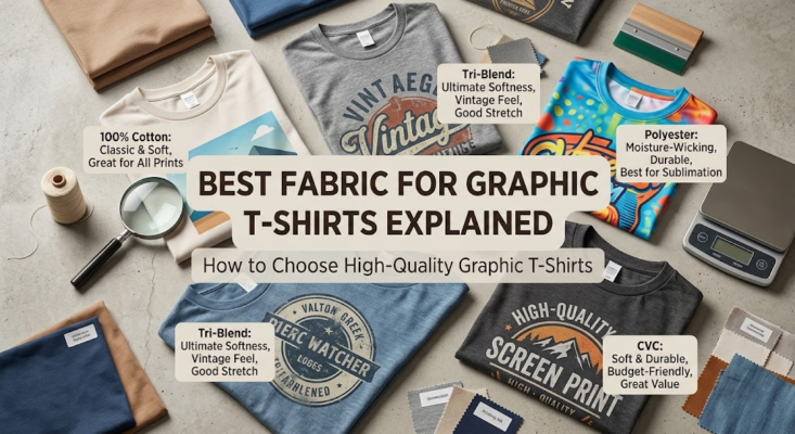 best fabric for graphic t shirts cotton vs blend
