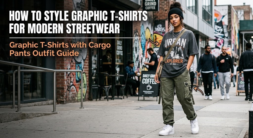 graphic t shirts with cargo pants outfit
