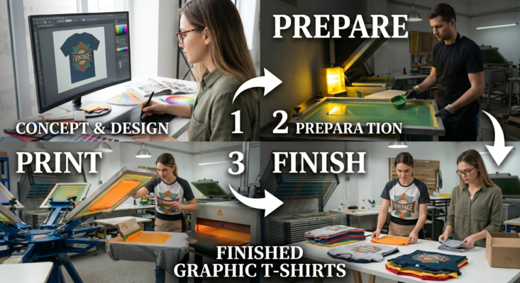 how graphic t shirts are made process